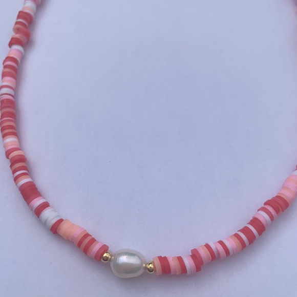 Strawberry Handmade Beaded Choker Necklace Summer - Picture 2 of 2